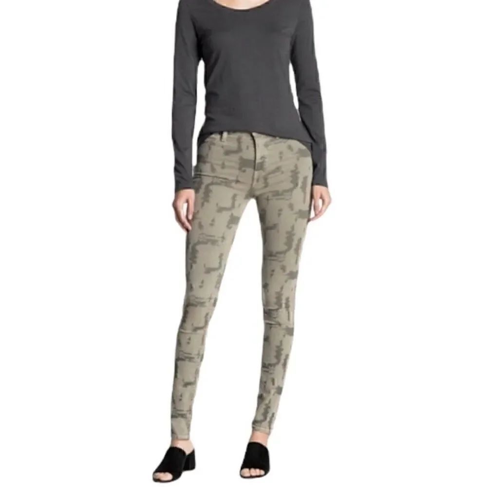 Free People Women Size 29 Long and Lean edgy Camo Skinny Denim Jeans - Picture 7 of 14